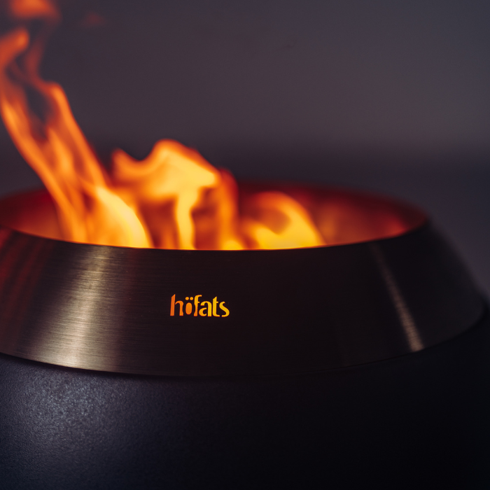 Brasero sin humo MOON 45 con base baja höfats