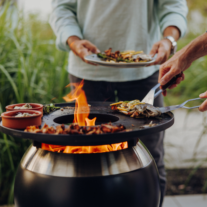 Brasero sin humo MOON 45 con plancha höfats