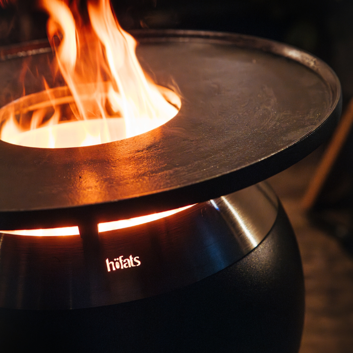 Brasero sin humo MOON 45 con plancha höfats