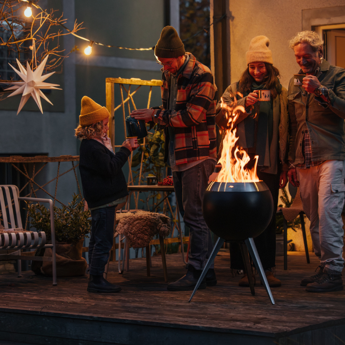 Brasero sin humo MOON 45 con base alta höfats