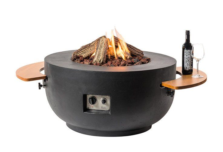 Happy Cocooning Mesa de Fuego Bowl Negra