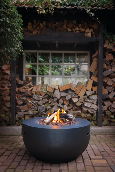 Happy Cocooning Mesa de Fuego Bowl Negra