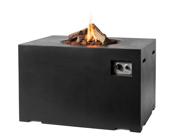 Happy C. Mesa de Fuego Rectangular Negra L&D