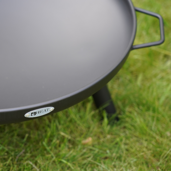 HEAT Cuenco de fuego Classic Ø 60 cm Feet & Handle Negro
