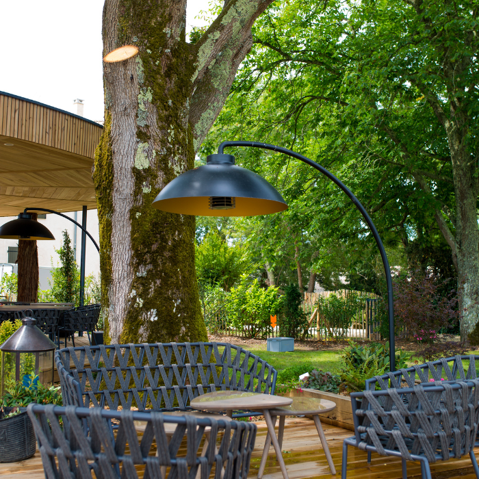 Heatsail Dome Calefactor de pie para terraza