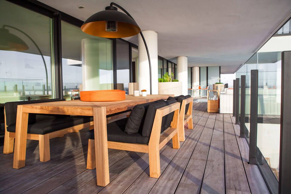 Heatsail Dome Calefactor de pie para terraza