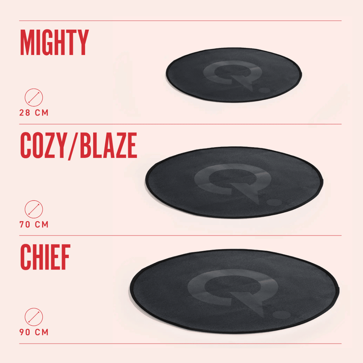 Alfombra protectora suelo para brasero Mighty HerQs