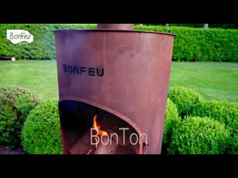 BonFeu BonTon 50 Negro chimenea de jardín