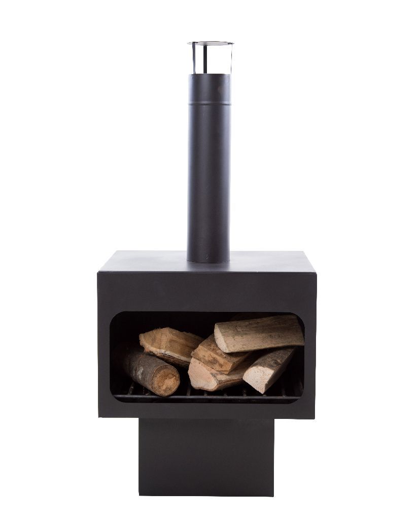 Redfire Jersey XL Chimenea de patio Negro