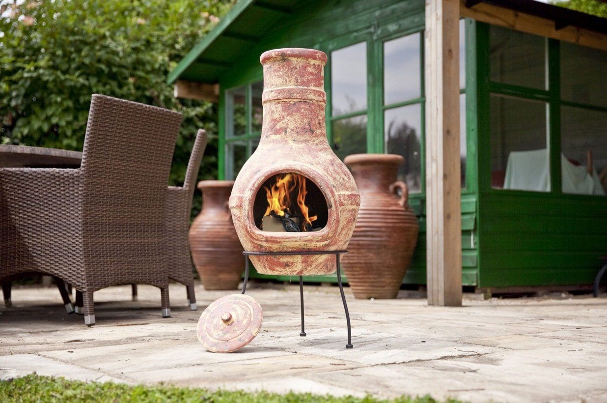 La Hacienda Banded Chimenea mexicana