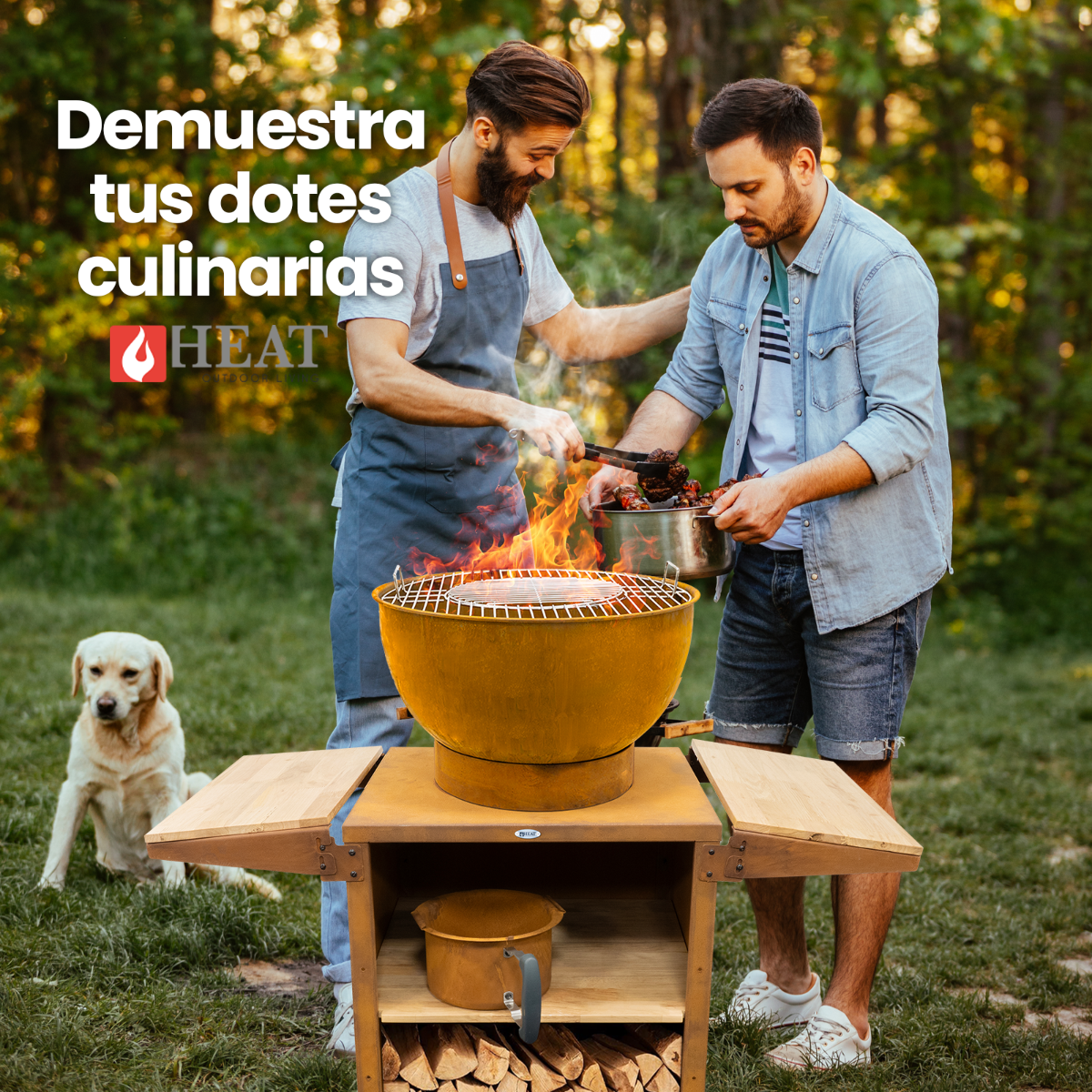 HEAT Kjok Cocina Exterior Ø56 cm Óxido