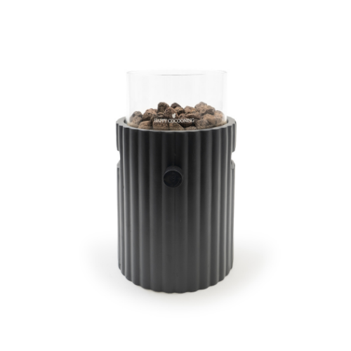 Chimenea de mesa Lumi Rib negro Happy Cocooning