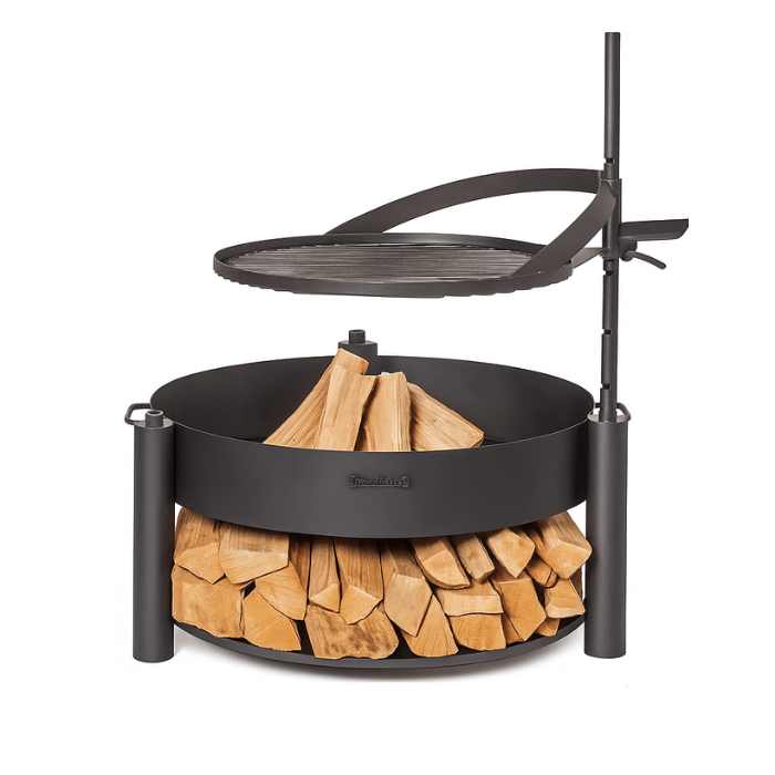 CookKing Cuenco de Fuego Montana X 60 cm con Mástil y Parrilla de 50 cm