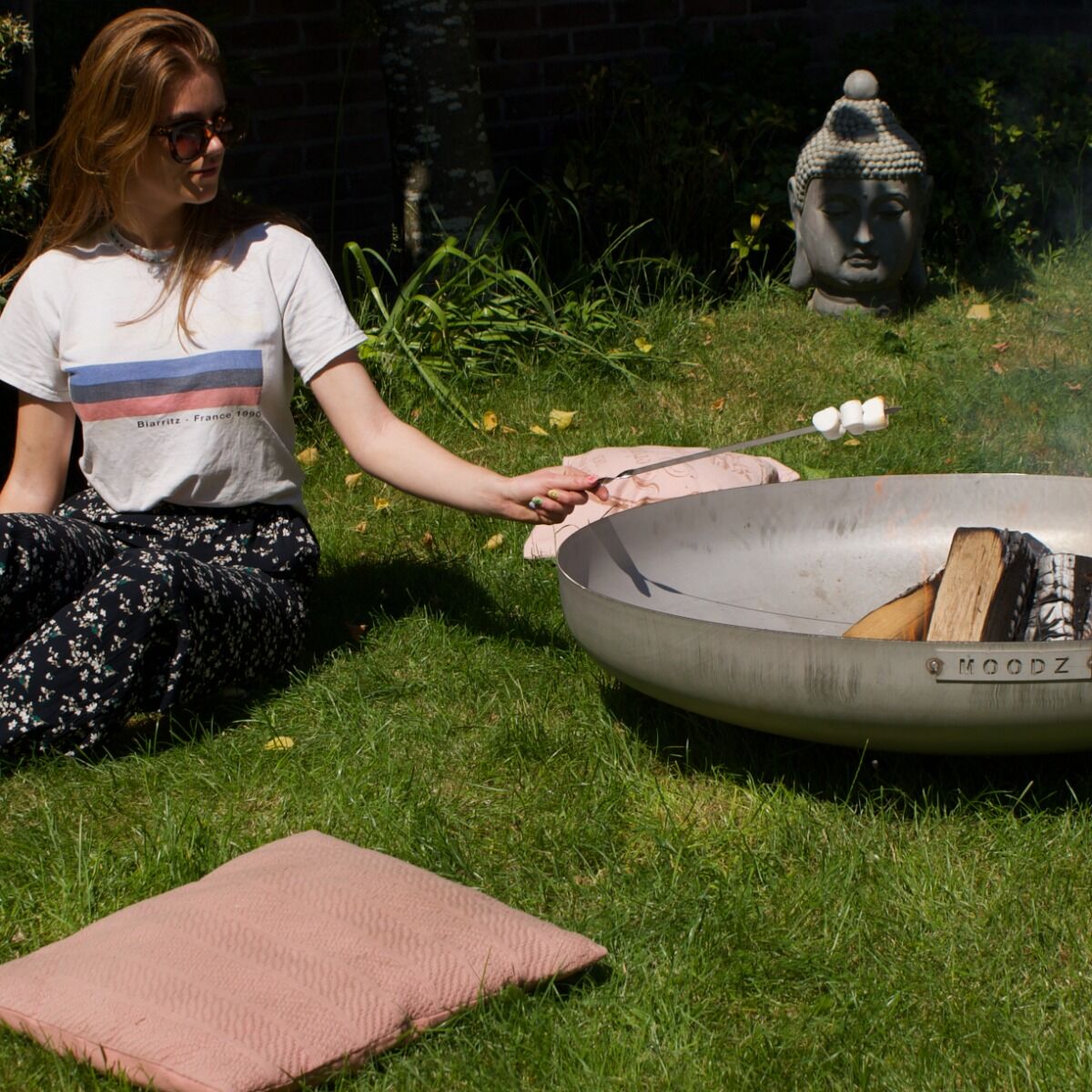 Pebetero de leña acero inoxidable MOODZ