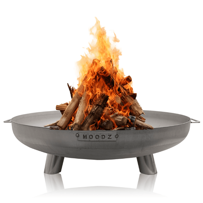 MOODZ Cuenco de Fuego Feet & Handle de Acero Inoxidable Ø 60 cm
