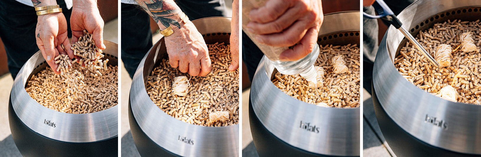 Brasero sin humo MOON 45 con base baja höfats