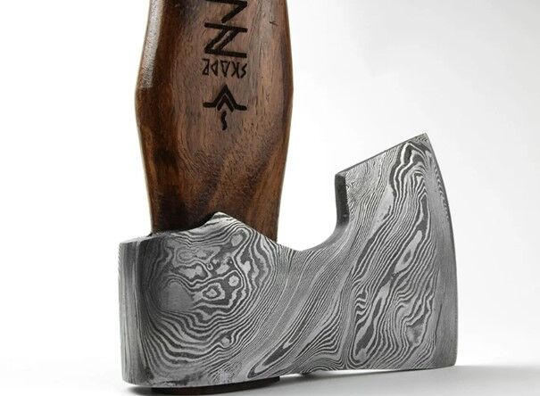 Hacha vikinga de damasco Skade pequeña Njord