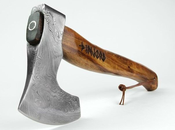Njord Vidar Viking Damast Medium | Hacha Vikinga