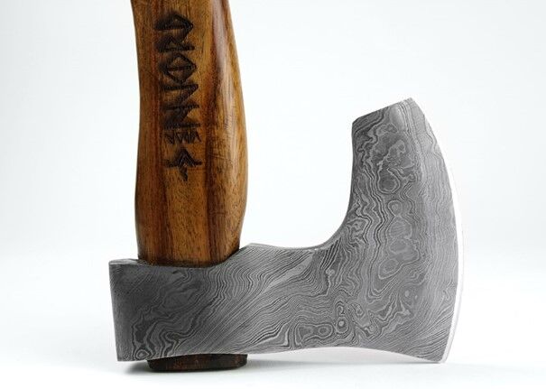 Njord Vidar Viking Damast Medium | Hacha Vikinga