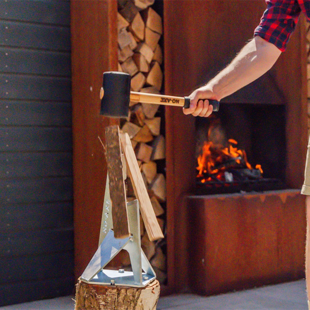 NO-AXE Cortadora de Madera Galvanizado