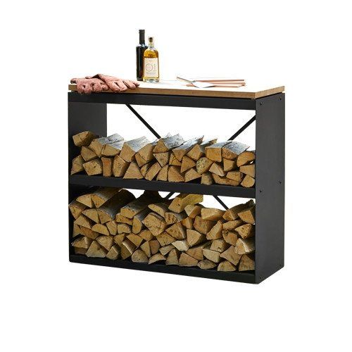 OFYR Almacenamiento de madera Dressoir Negro
