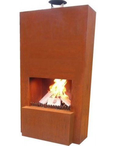 GardenMaxX Pinacate Corten chimenea exterior