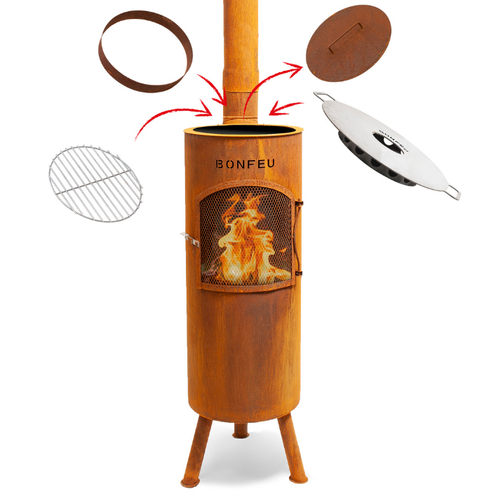 BonFeu Bongiano LP  chimenea de jardín Corten