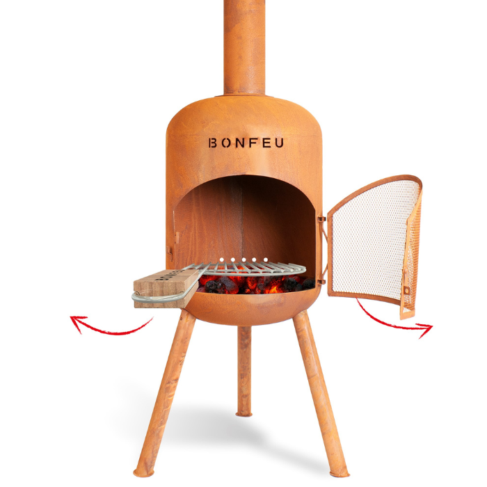 BonFeu BonBono chimenea de jardín Óxido