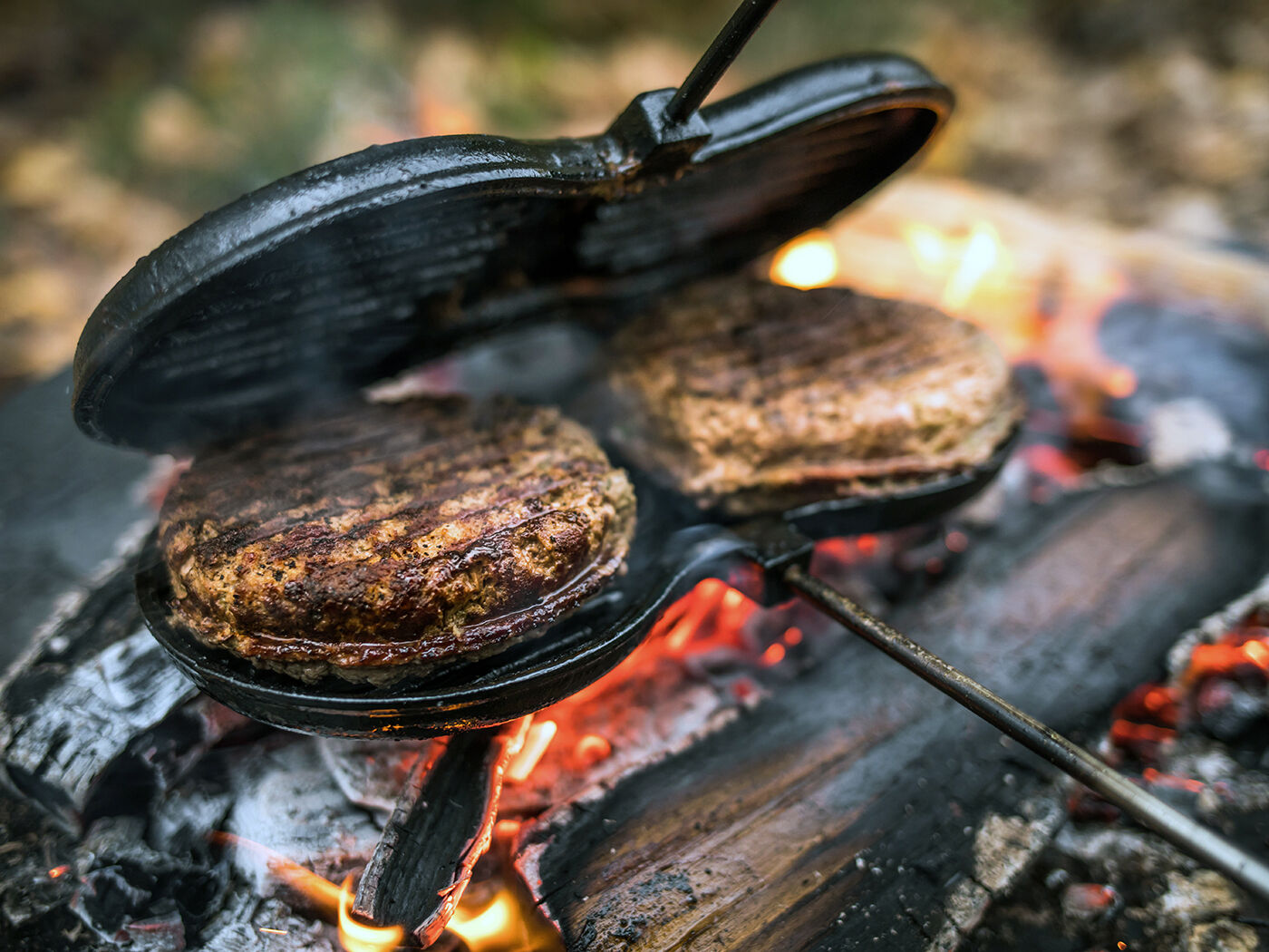 Petromax Plancha para hamburguesas de hierro fundido 