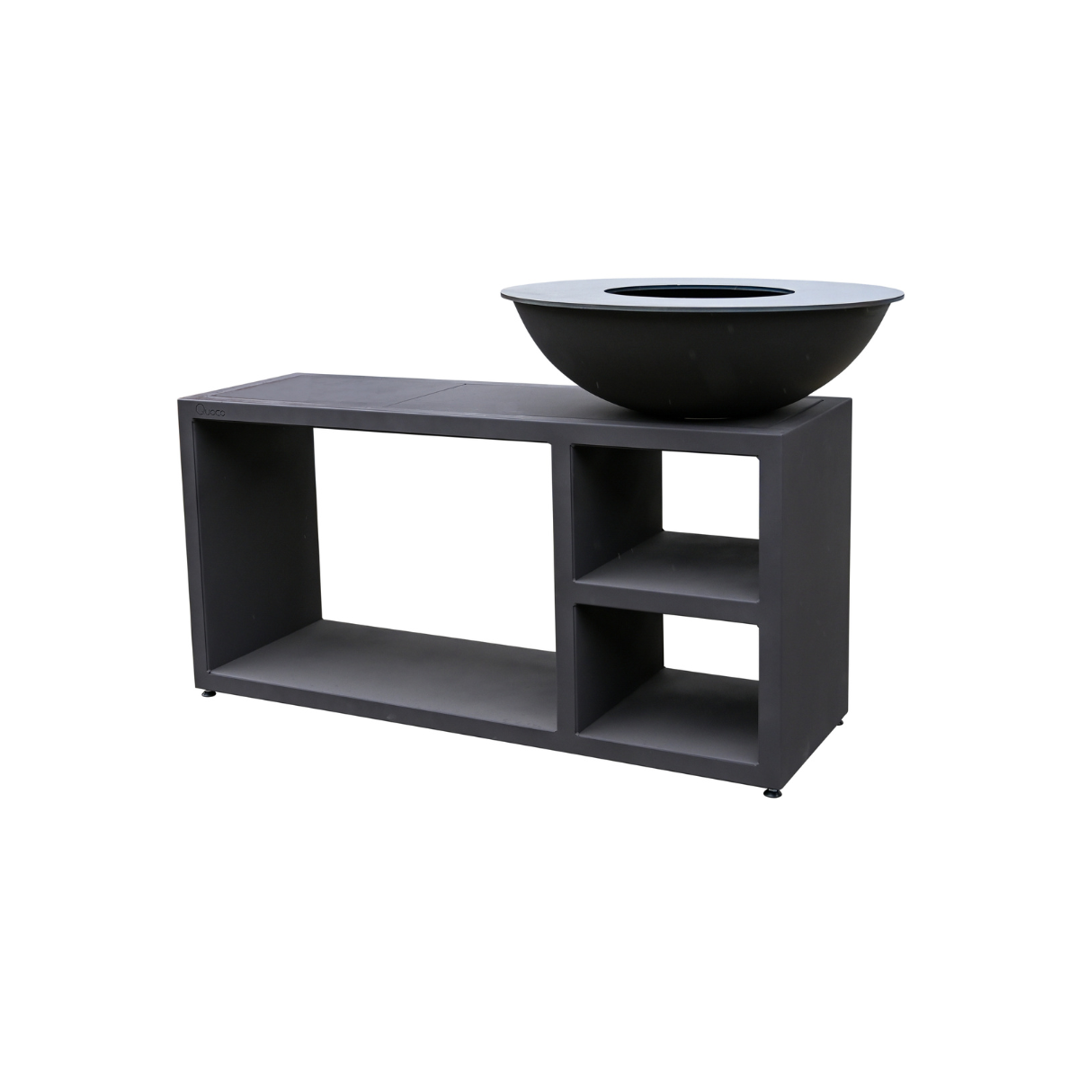 Quoco PIATTO Tavolo Gris Oscuro