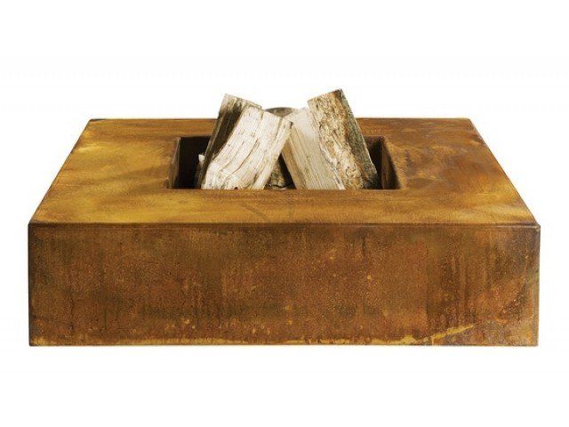GardenMaxX cuenco de fuego Rima Corten 80 x 80 cm