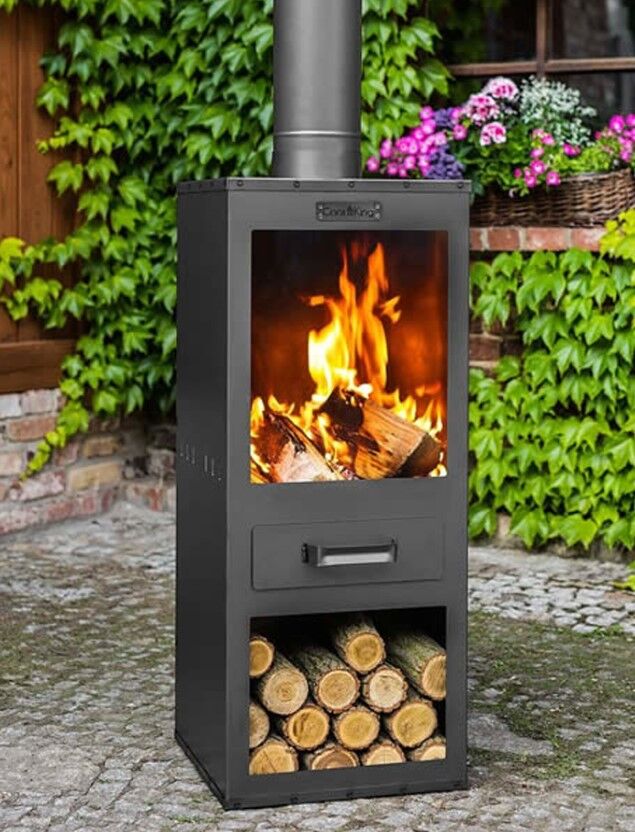 CookKing Chimenea exterior Rosa