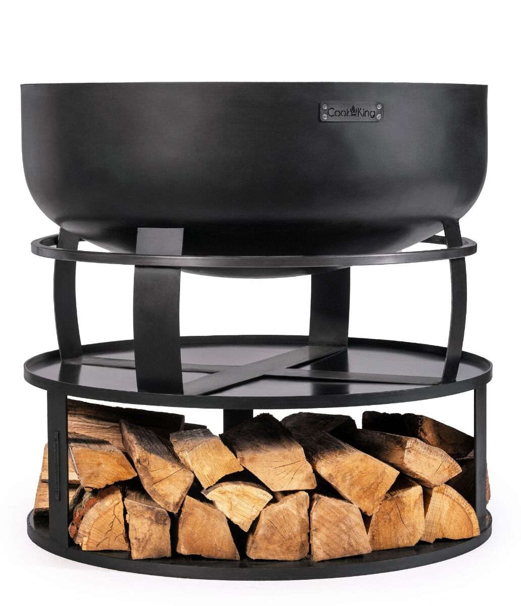 CookKing Brasero Base con Almacenamiento de Leña 72 cm