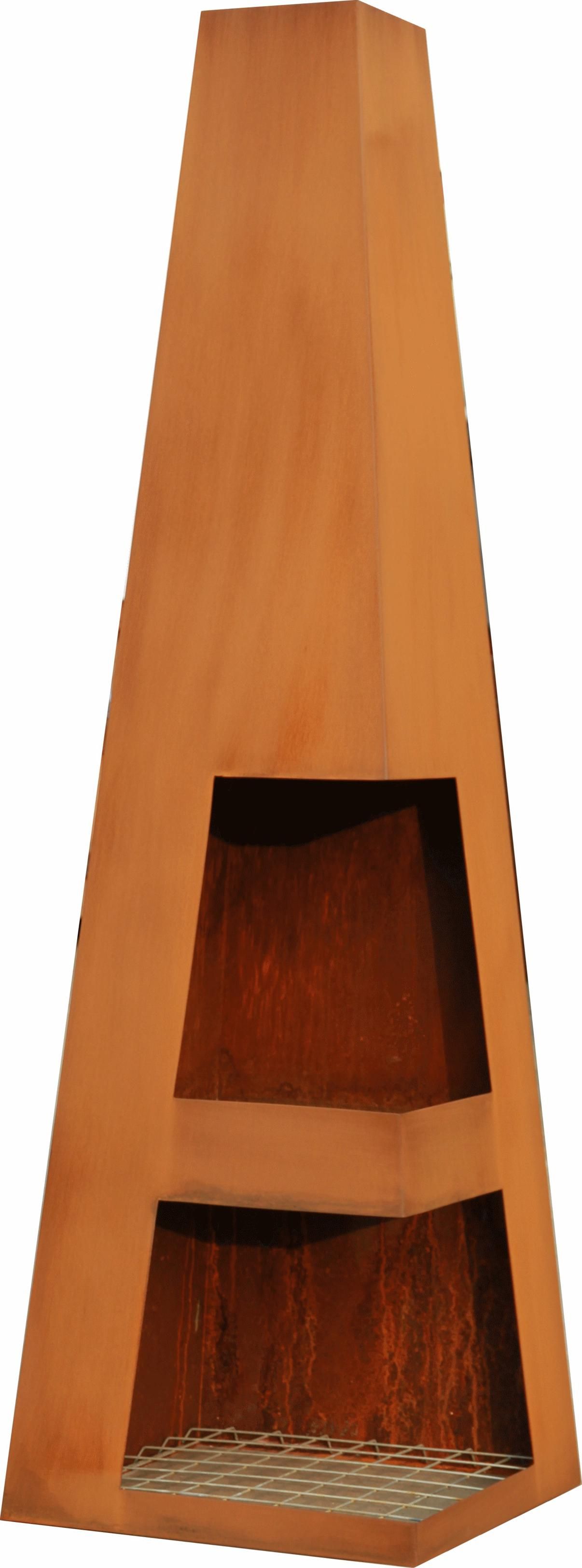 GardenMaxX Sanga XL Corten chimenea exterior