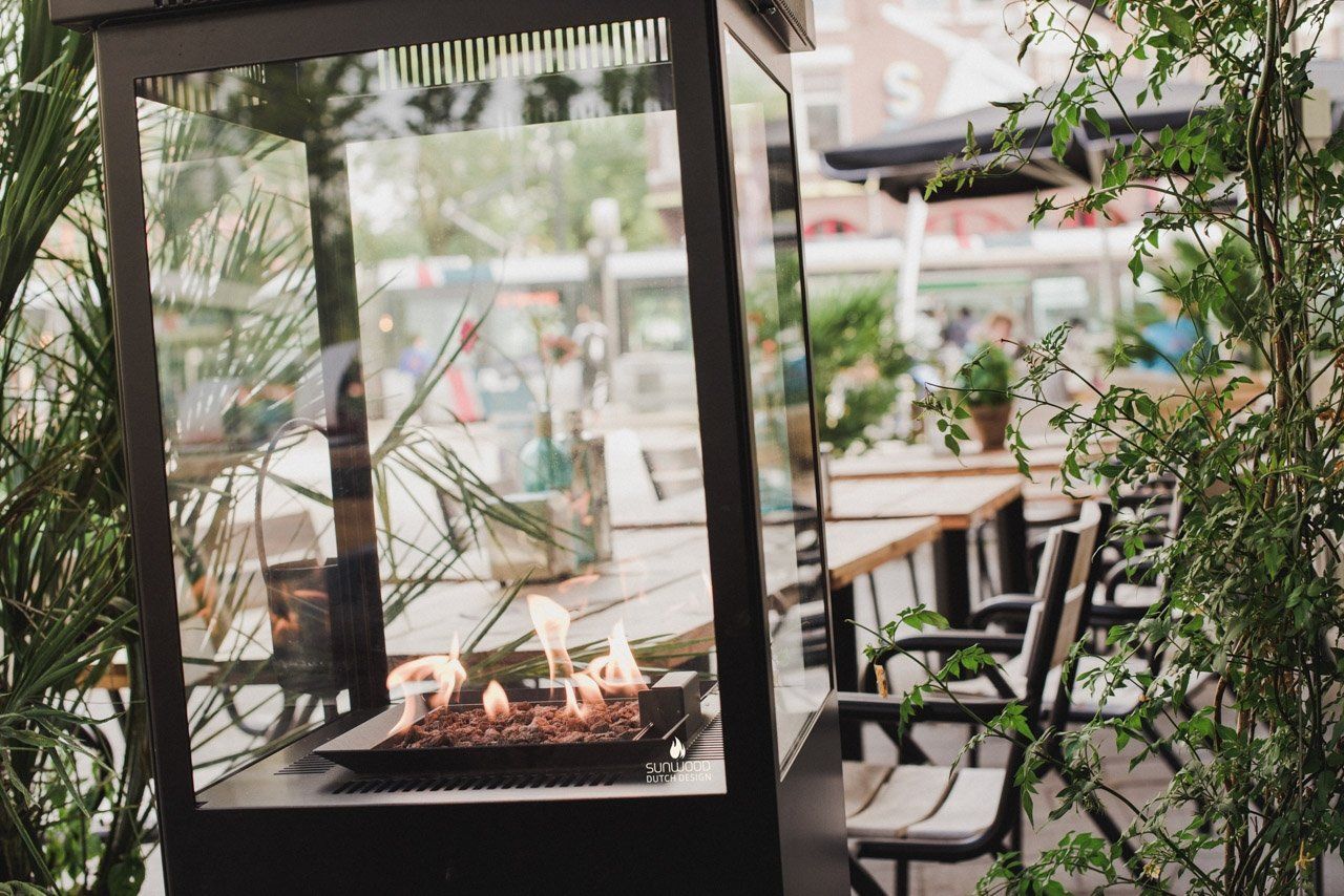 Sunwood Marino Chimenea de terraza  (Blanco)