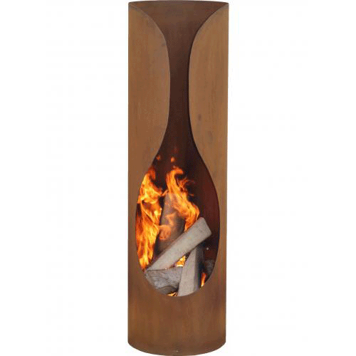GardenMaxX Masaya Corten chimenea exterior