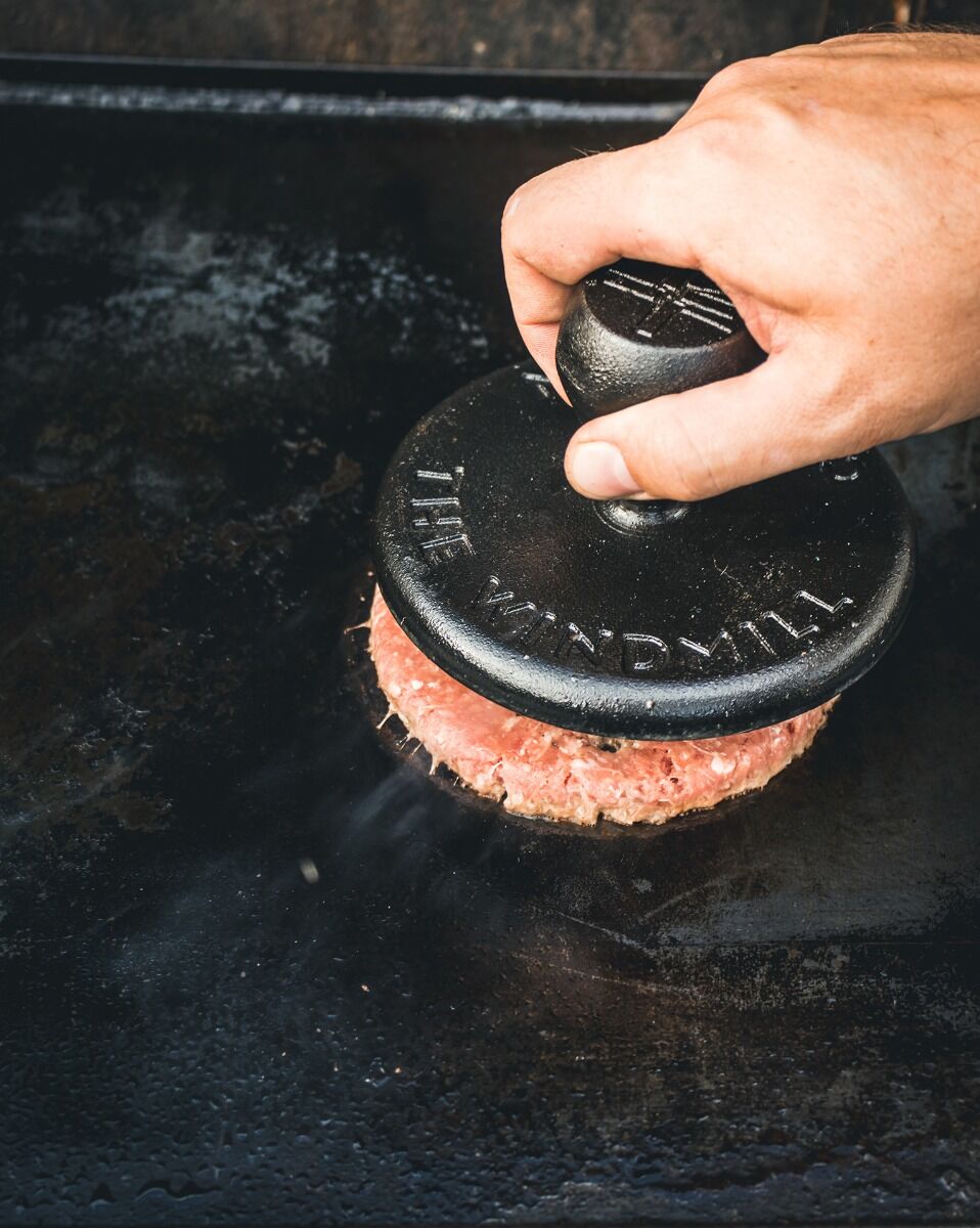 The Windmill Cast Iron Smashburger Tool