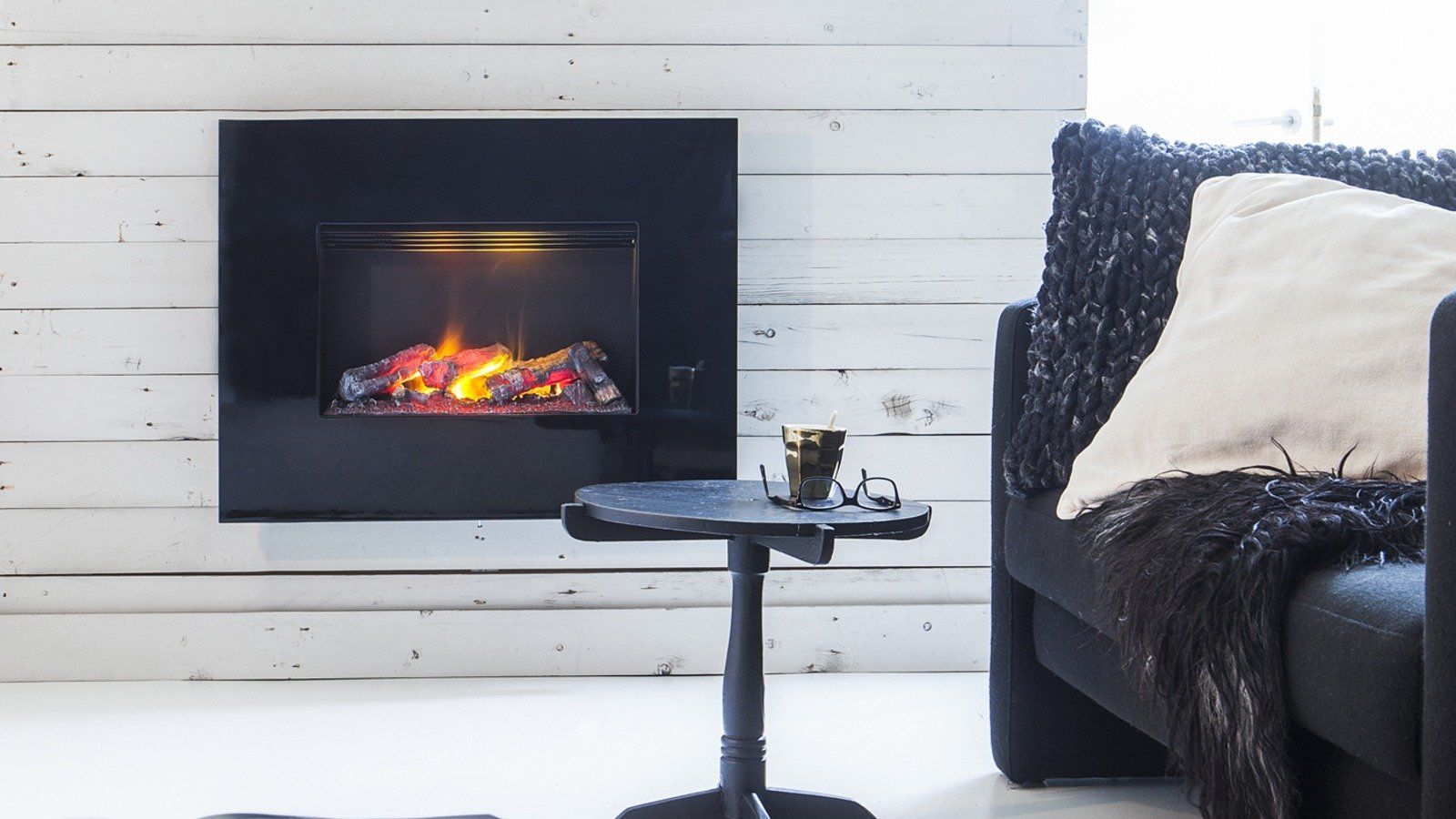 Dimplex Nissum L negro Opti-myst