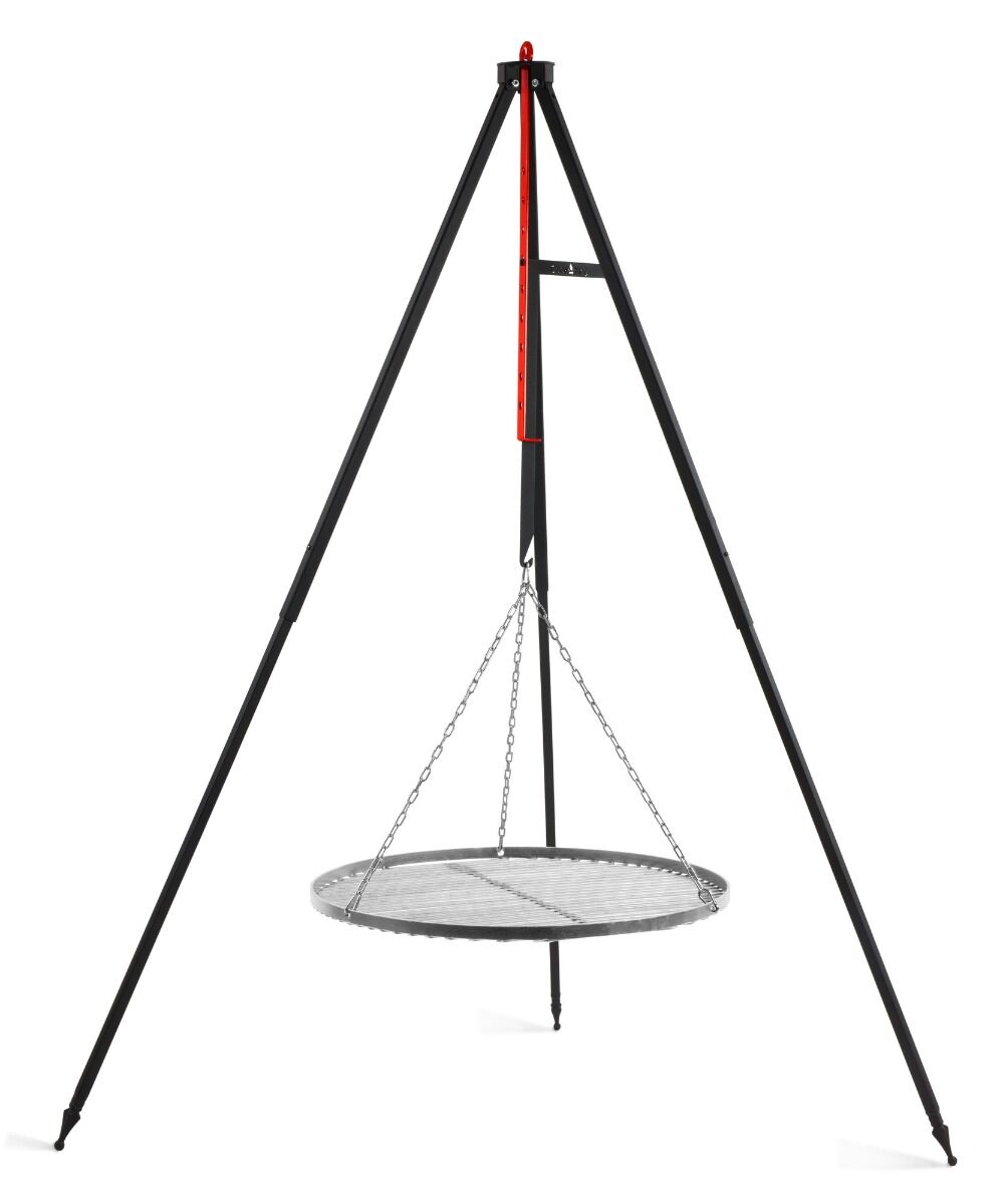 CookKing Trípode 160 cm con Parrilla de Acero Inoxidable 50 cm