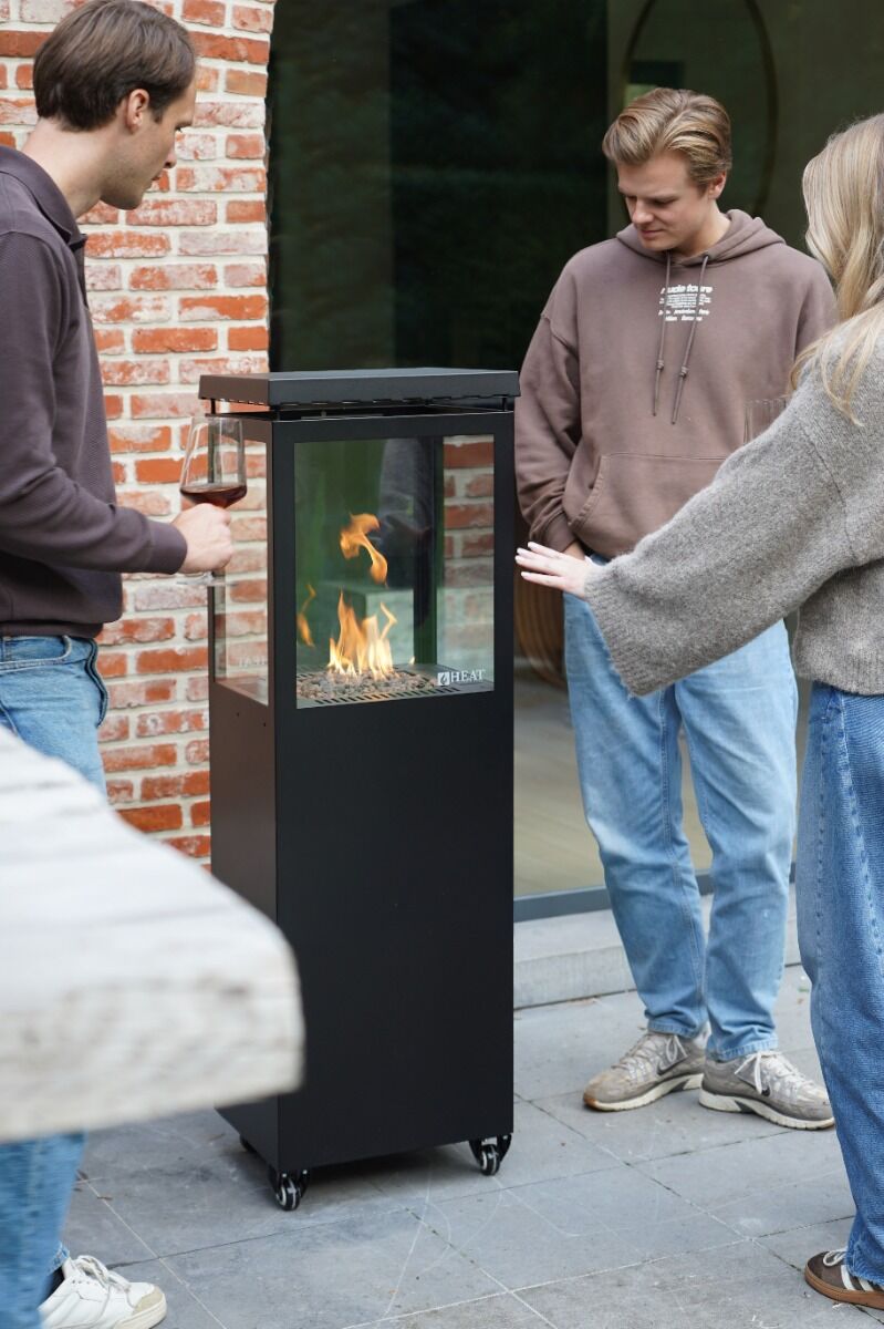 Estufa de gas exterior Utevarme negra HEAT