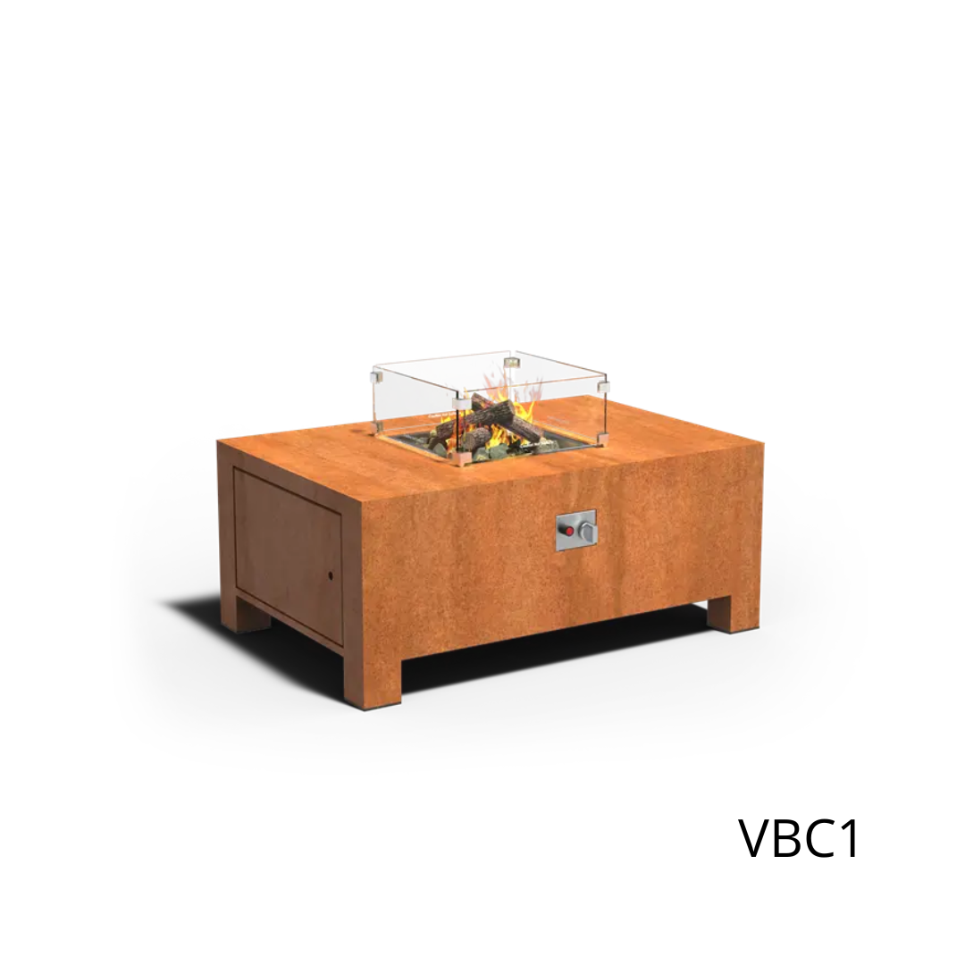 FORNO Mesa de fuego Brann Acero Corten