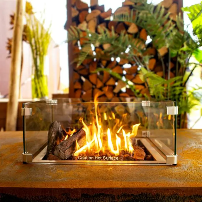 FORNO Mesa de fuego Brann Acero Corten