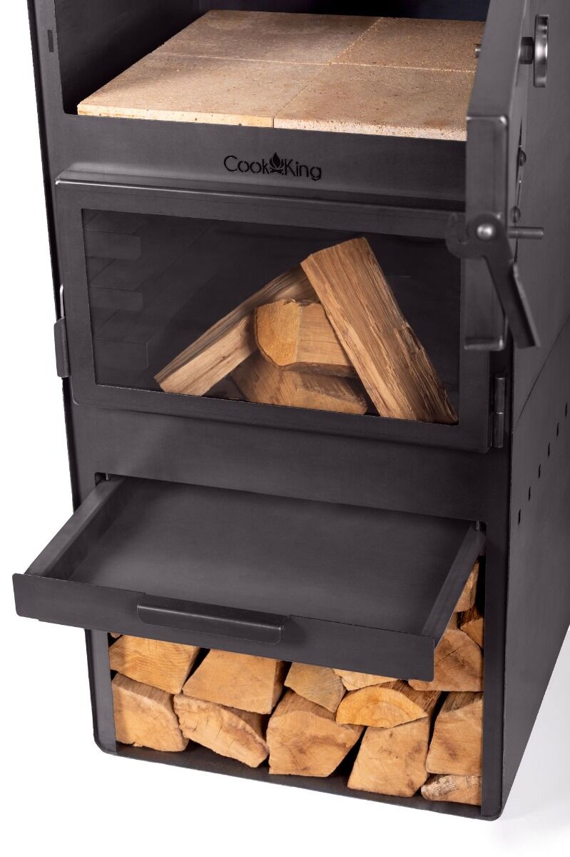 Chimenea de Jardín CookKing Vento con Función de Horno y Doble Acristalamiento