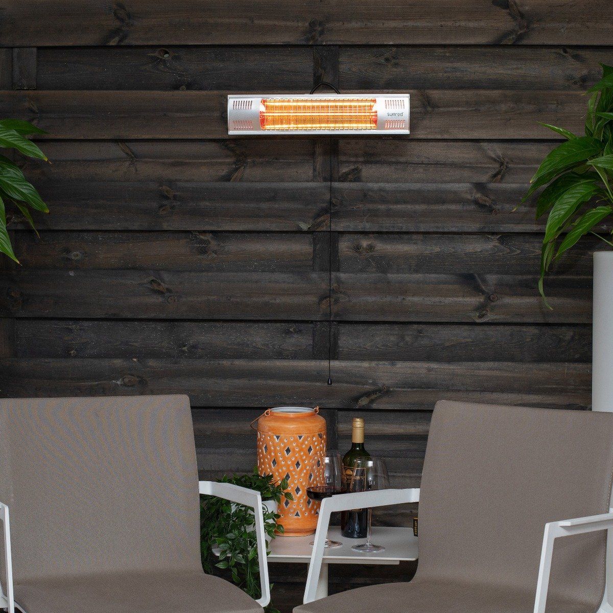 Calentador de patio Sunred Vigo pared 1500 vatios