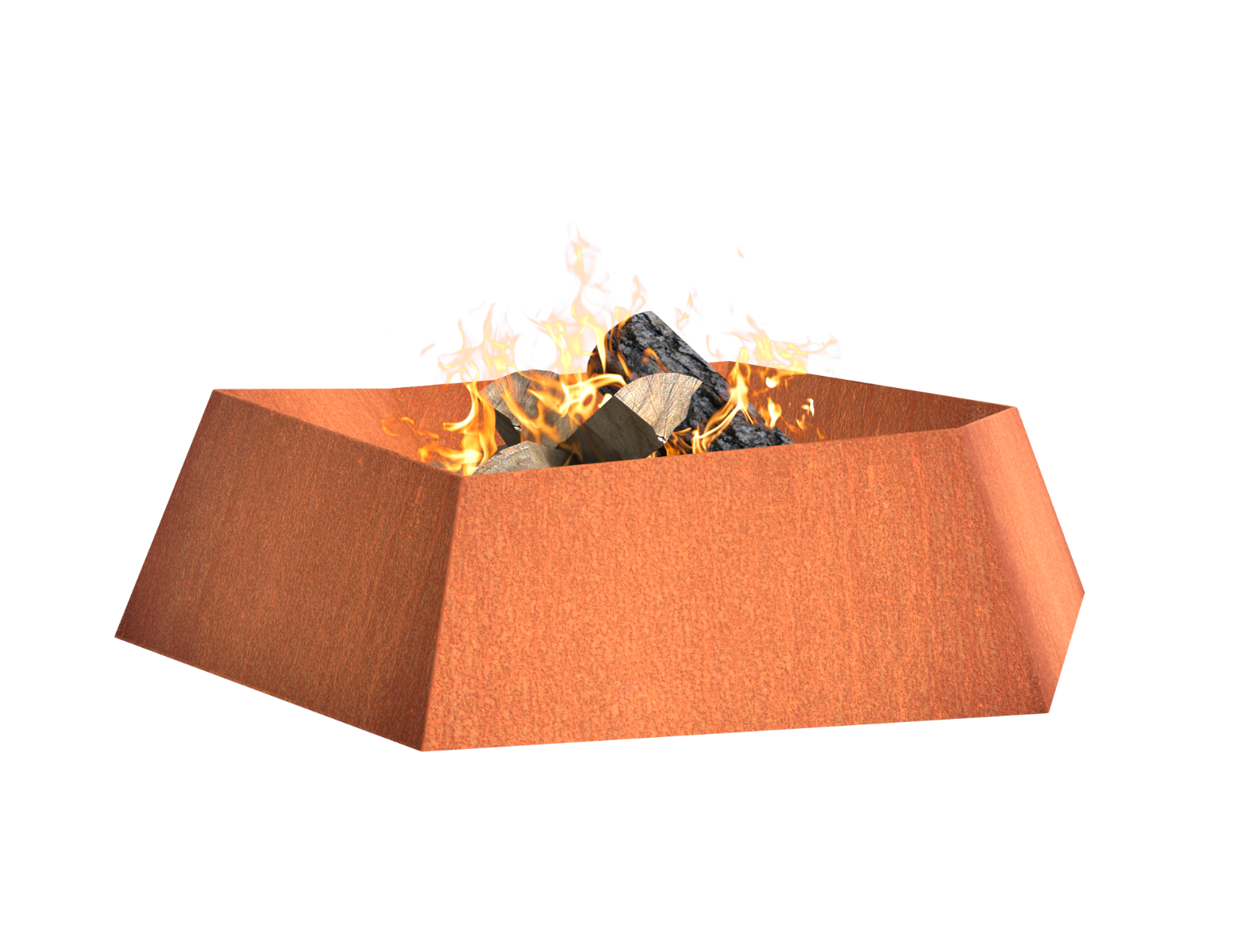 FORNO Cuenco de Fuego Forma Acero Corten