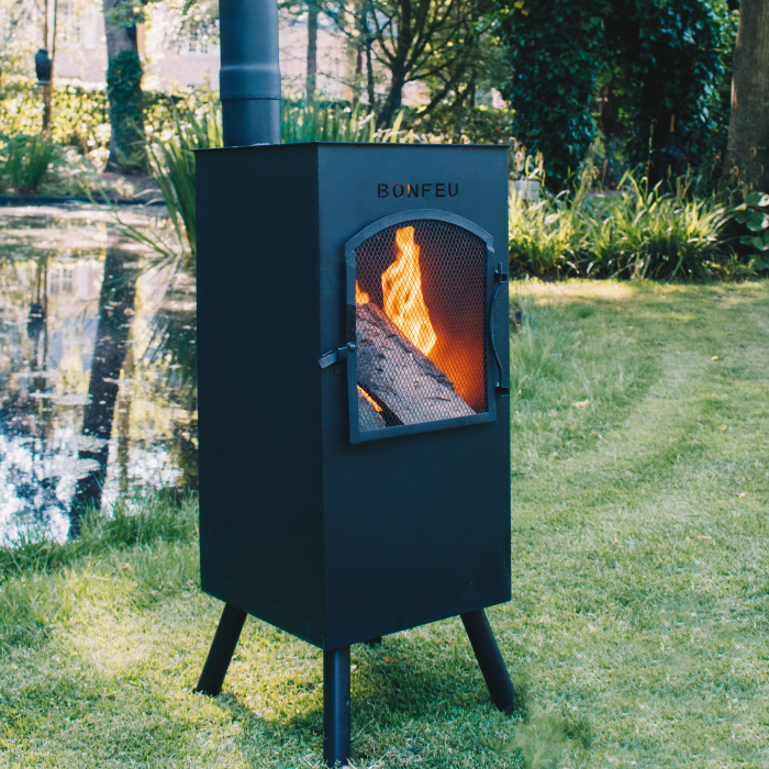 BonFeu BonCarré Negro Chimenea Exterior