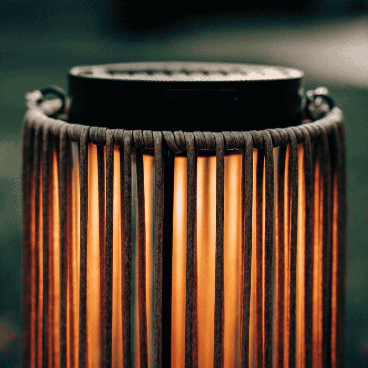 Lámpara solar Luca Grande roble claro ZOLUNA