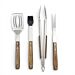 Utensilios barbacoa 4 piezas BonFeu